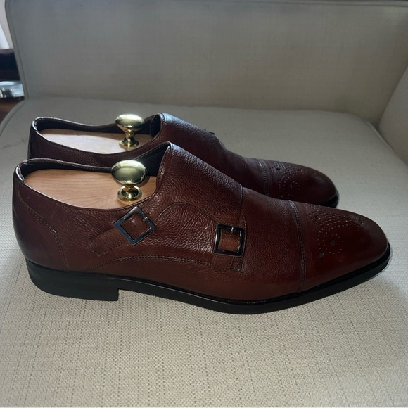 Nettleton Florence-N Double Monk Strap Burro/M Brown Size 9.5M - Picture 6 of 11